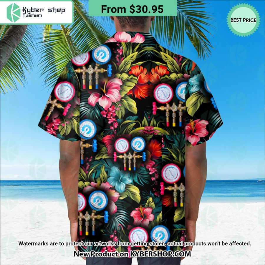 HVAC Tech Logo Hawaiian Shirt