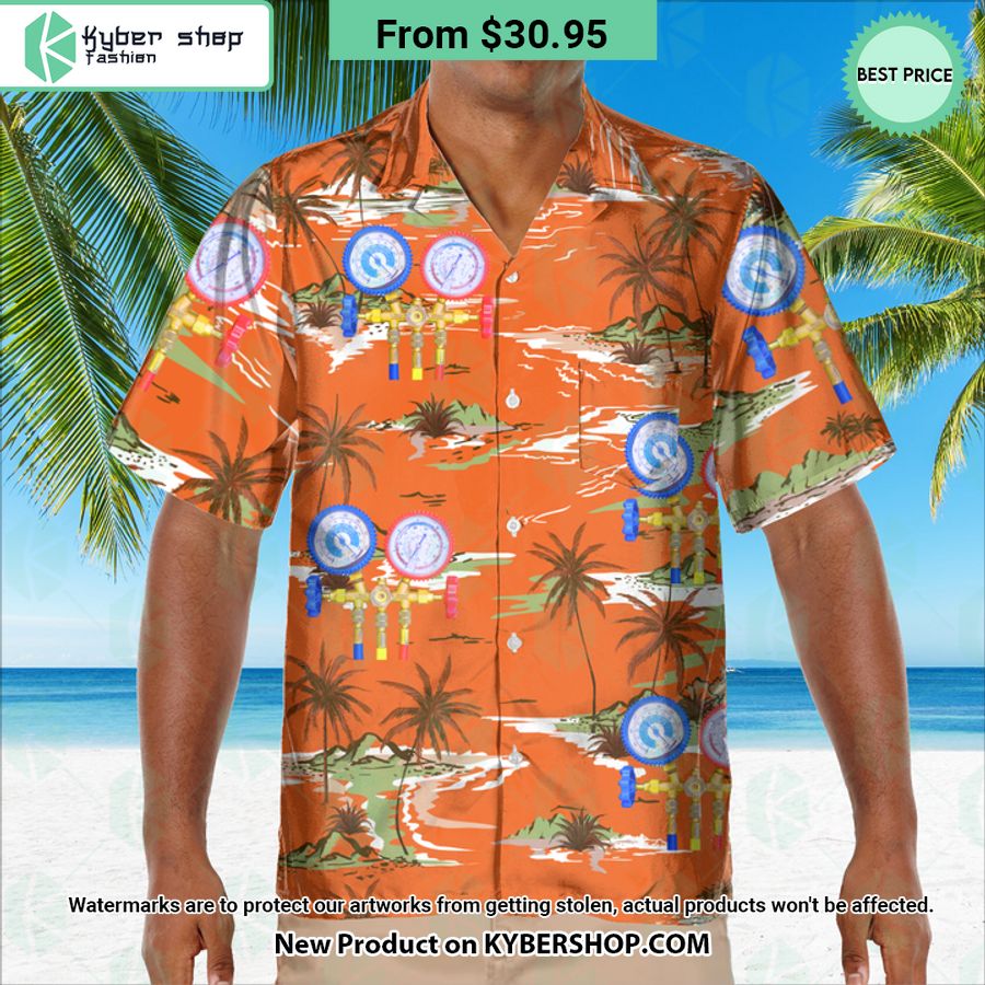 HVAC Tech Tropical Hawaiian Shirt