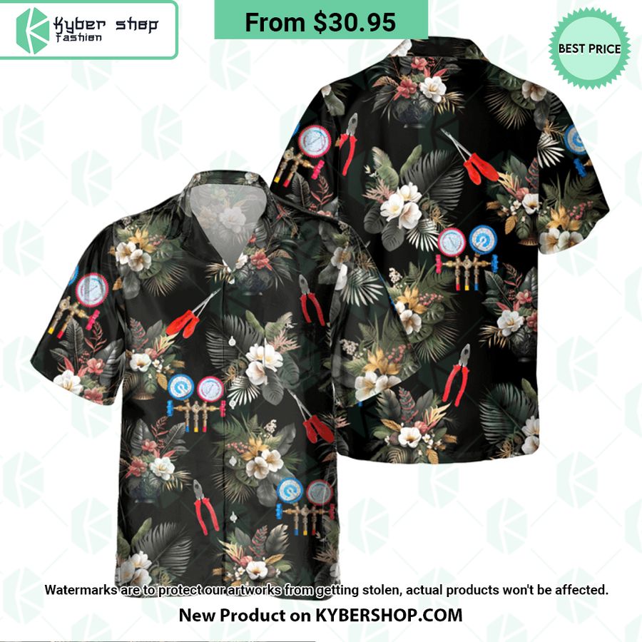 HVAC Technician Hawaiian Shirt