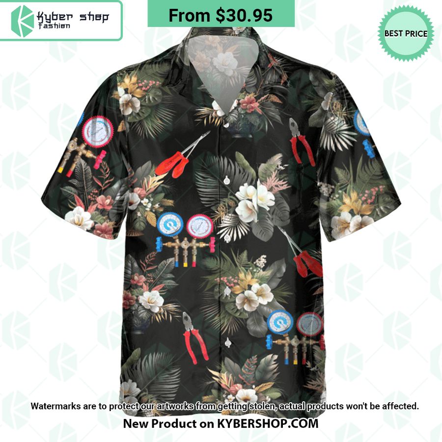 HVAC Technician Hawaiian Shirt