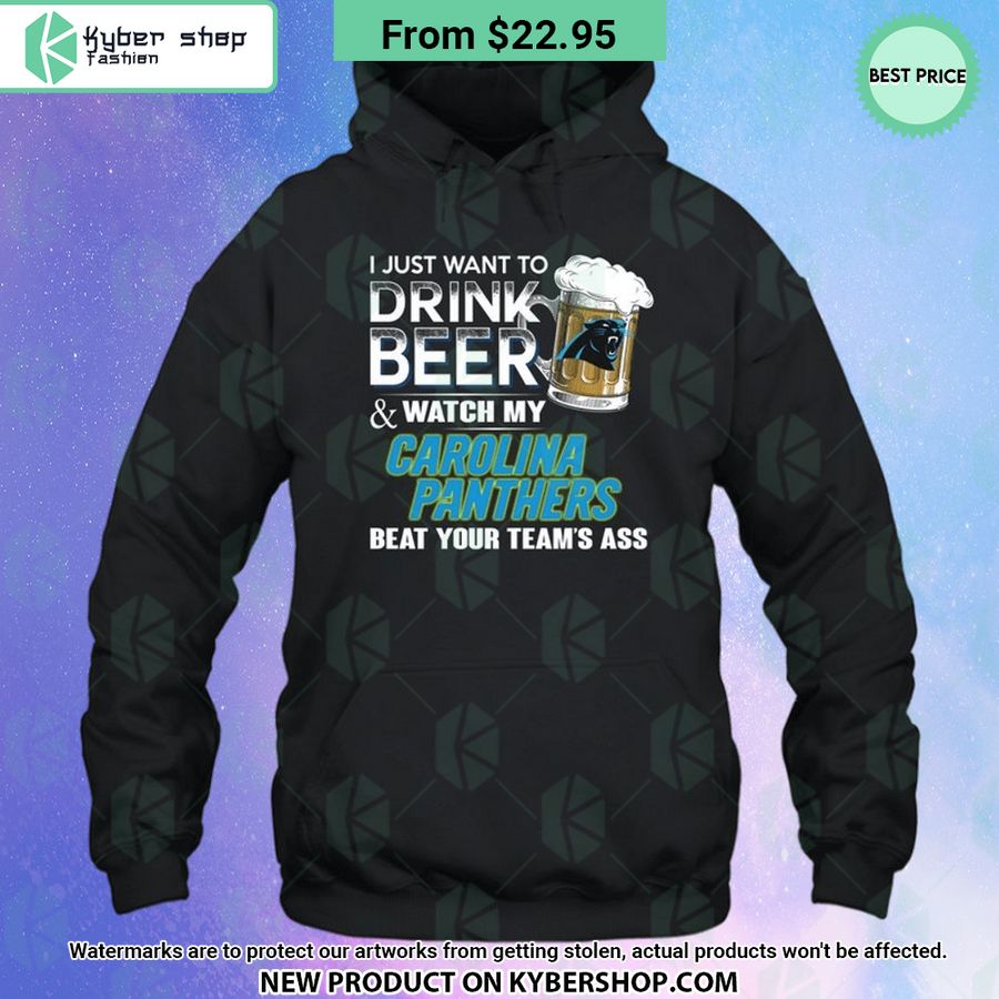 I Just Want To Drink Beer & Watch My Carolina Panthers T Shirt