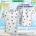 I Love Titties And Pabst Blue Ribbon Hawaiian Shirt