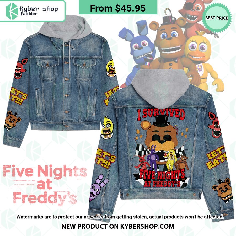I Survived Five Nights at Freddy’s Hooded Denim Jacket