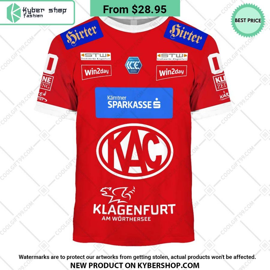 Ice Hockey League EC KAC Home Jersey Style Hoodie