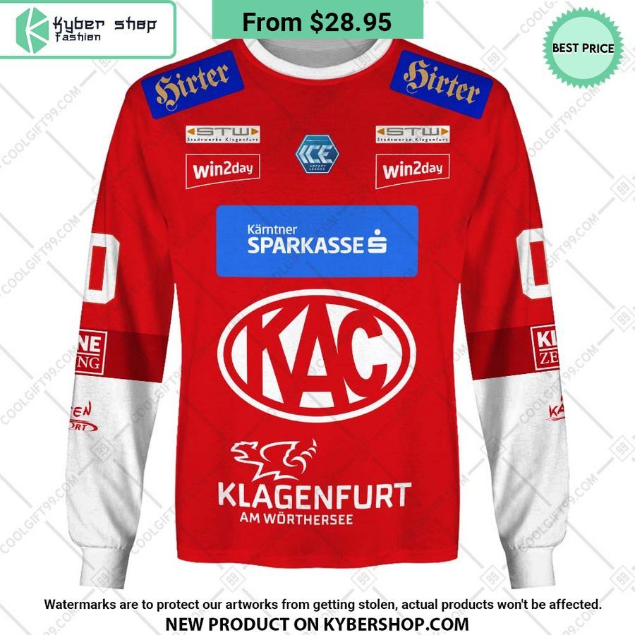 Ice Hockey League EC KAC Home Jersey Style Hoodie