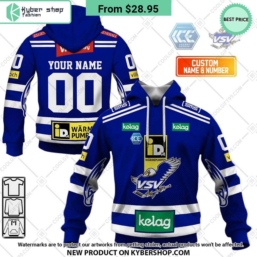 Ice Hockey League EC VSV Home Jersey Style Hoodie