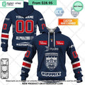 Ice Hockey League Fehervar AV19 Home Jersey Style Hoodie