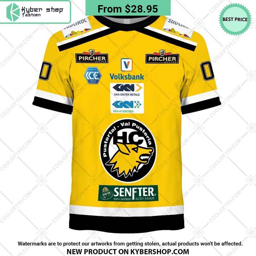 Ice Hockey League HC Pustertal Wolfe Home Jersey Style Hoodie