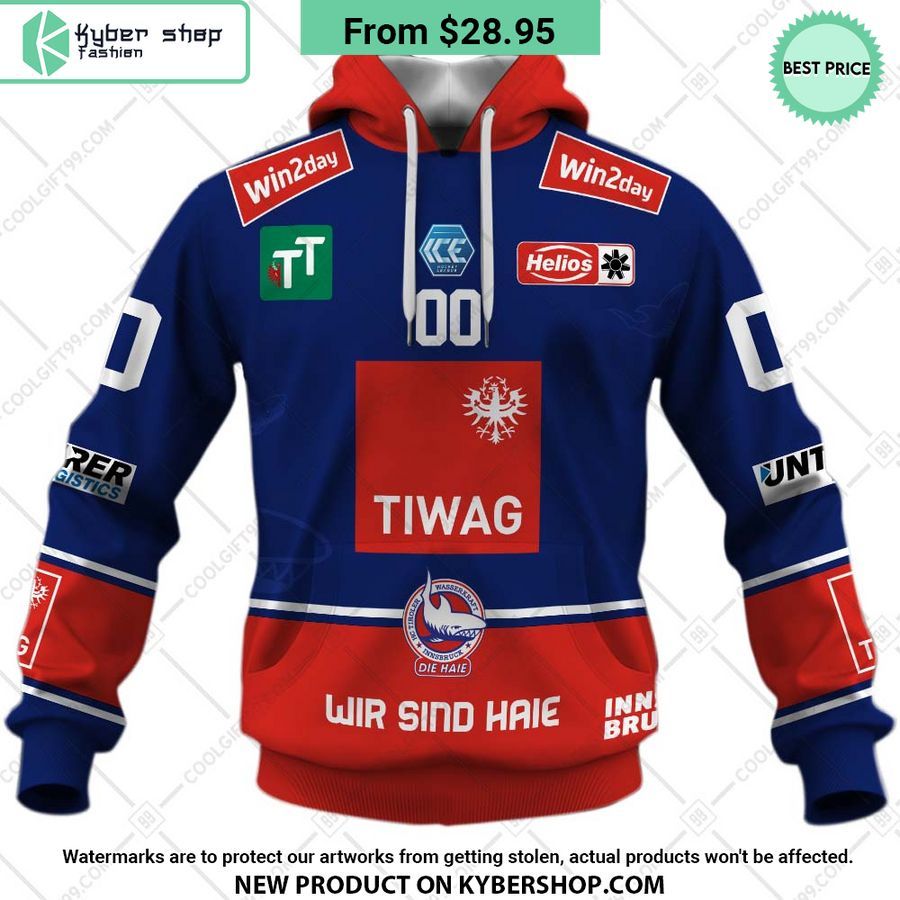 Ice Hockey League HC TWK Innsbruck Home Jersey Style Hoodie