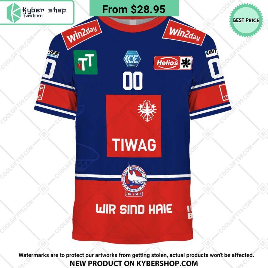 Ice Hockey League HC TWK Innsbruck Home Jersey Style Hoodie