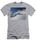 Iceland Mountain Hotspring Landscape With Footpath In Snow T-Shirt