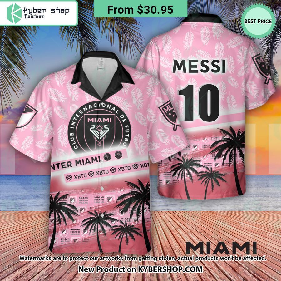 Inter Miami Leo Messi Hawaiian Shirt
