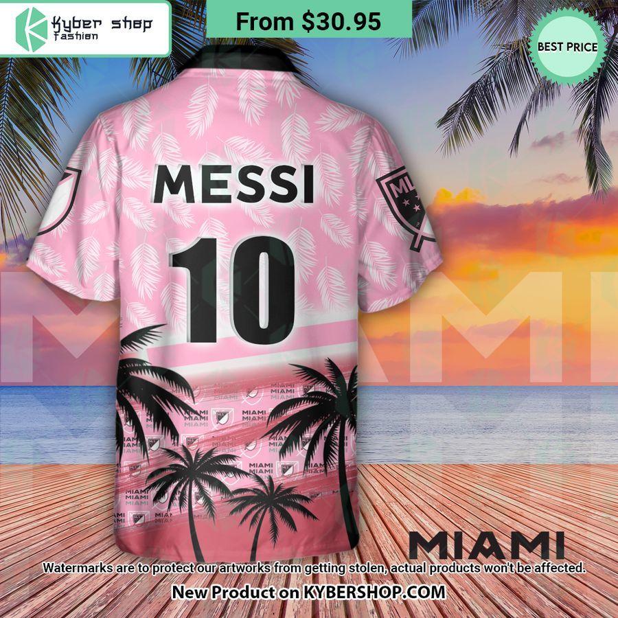 Inter Miami Leo Messi Hawaiian Shirt