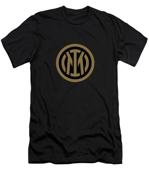 Inter Milan Fc Gold Logo T-Shirt