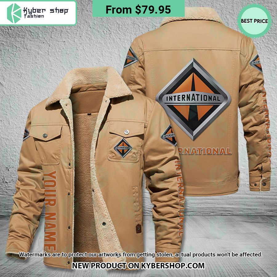 International CUSTOM Fleece Leather Jacket