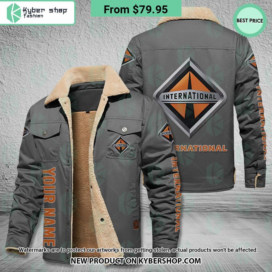 International CUSTOM Fleece Leather Jacket