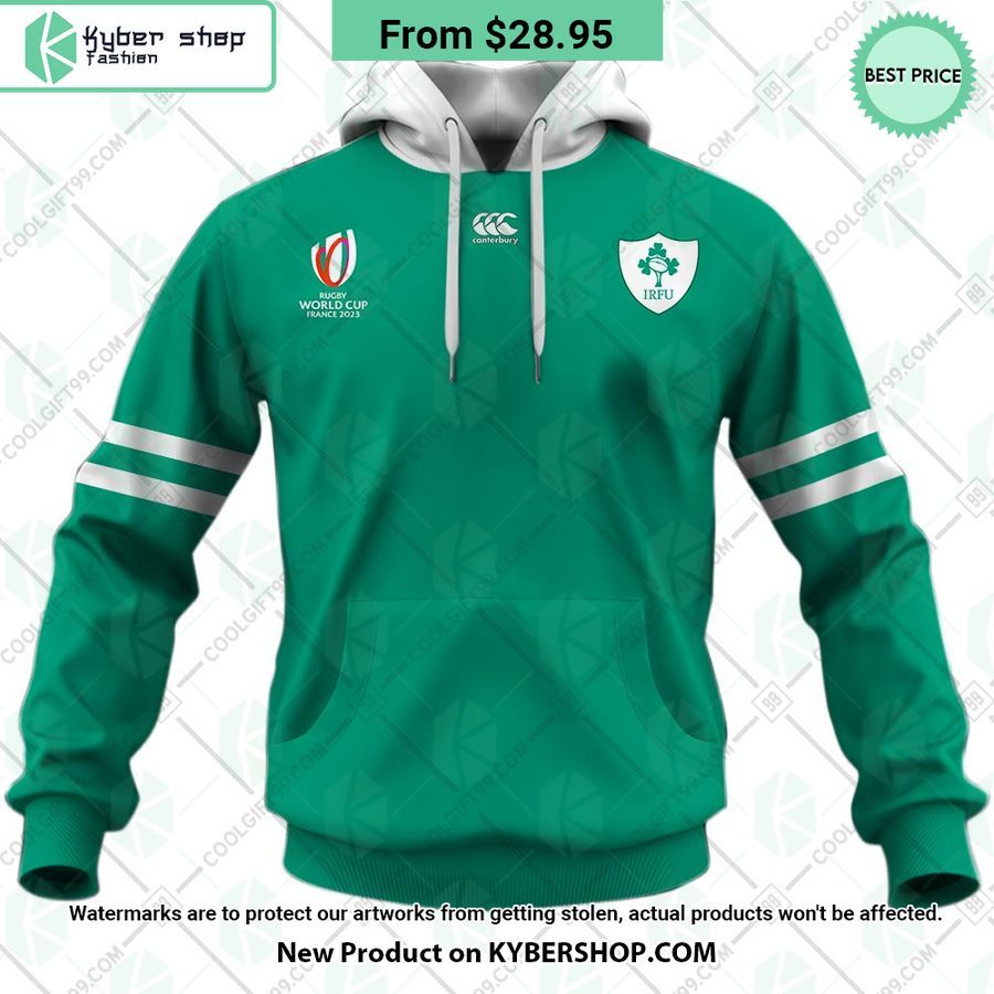 Ireland Rugby Rugby World Cup 2023 Home Jersey CUSTOM Hoodie