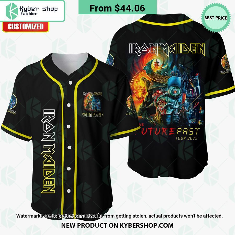 Iron Maiden Band The Future Past Tour 2023 CUSTOM Baseball Jersey