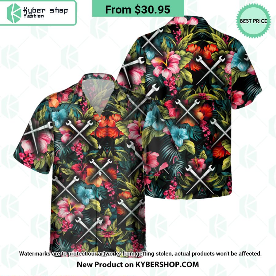 Ironworker Tools Hawaiian Shirt