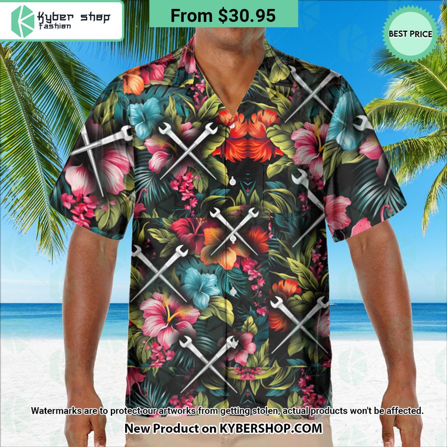 Ironworker Tools Hawaiian Shirt