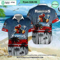 Iserlohn Roosters Hawaiian Shirt and Shorts