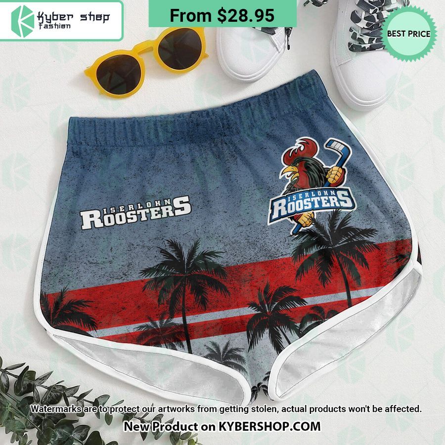 Iserlohn Roosters Hawaiian Shirt and Shorts