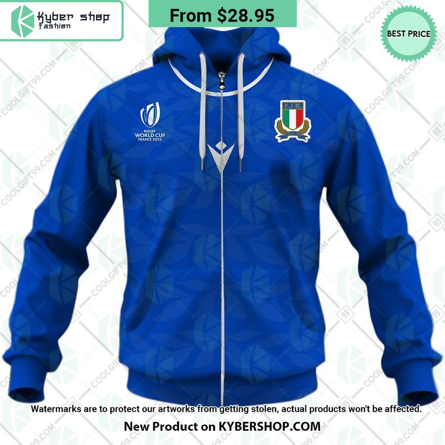 ITALY Rugby Home Jersey Rugby World Cup 2023 CUSTOM Hoodie
