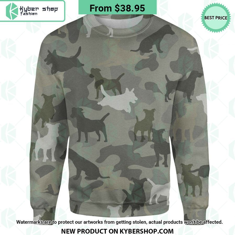 Jack Russell Terrier Camo Sweatshirt