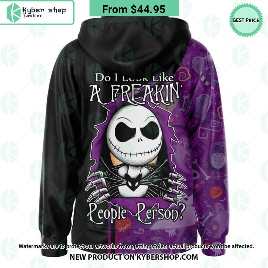 Jack Skellington Do I Look Like A Freakin People Person Hoodie
