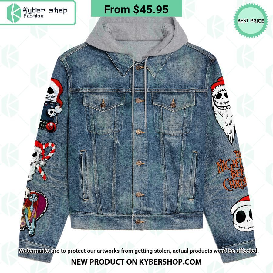 Jack Skellington I Think I’m Gonna Get On Someone’s Nerves Today Hooded Denim Jacket