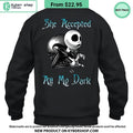 Jack Skellington She Accepted All My Dark Hoodie