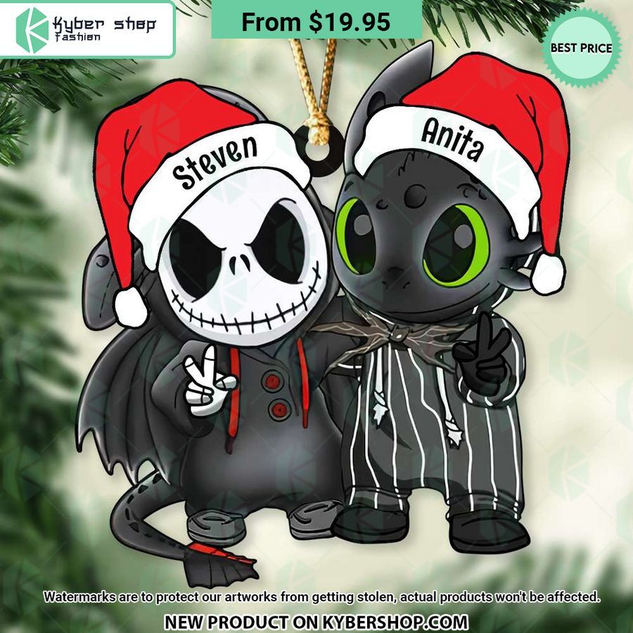 Jack Skellington Toothless CUSTOM Chrismas Ornament