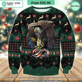 Jameson Eagle US Flag Ugly Christmas Sweater
