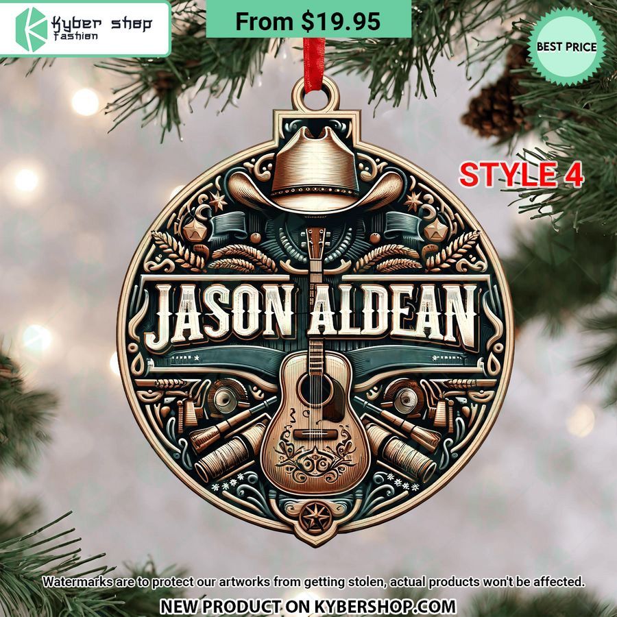 Jason Aldean Christmas Ornament