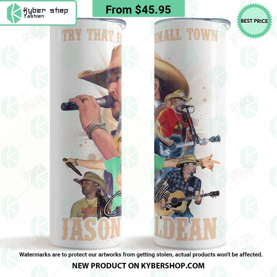 Jason Aldean Skinny Tumbler