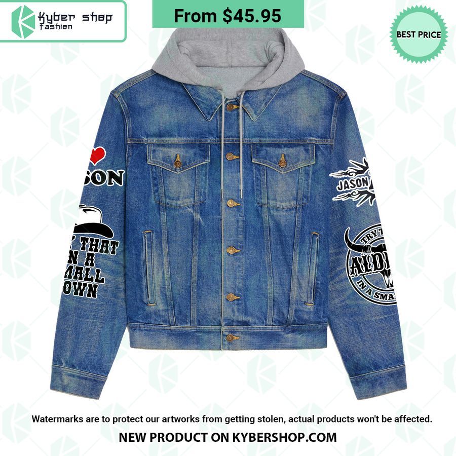 Jason Aldean Try That in a Small Town Hooded Denim Jacket