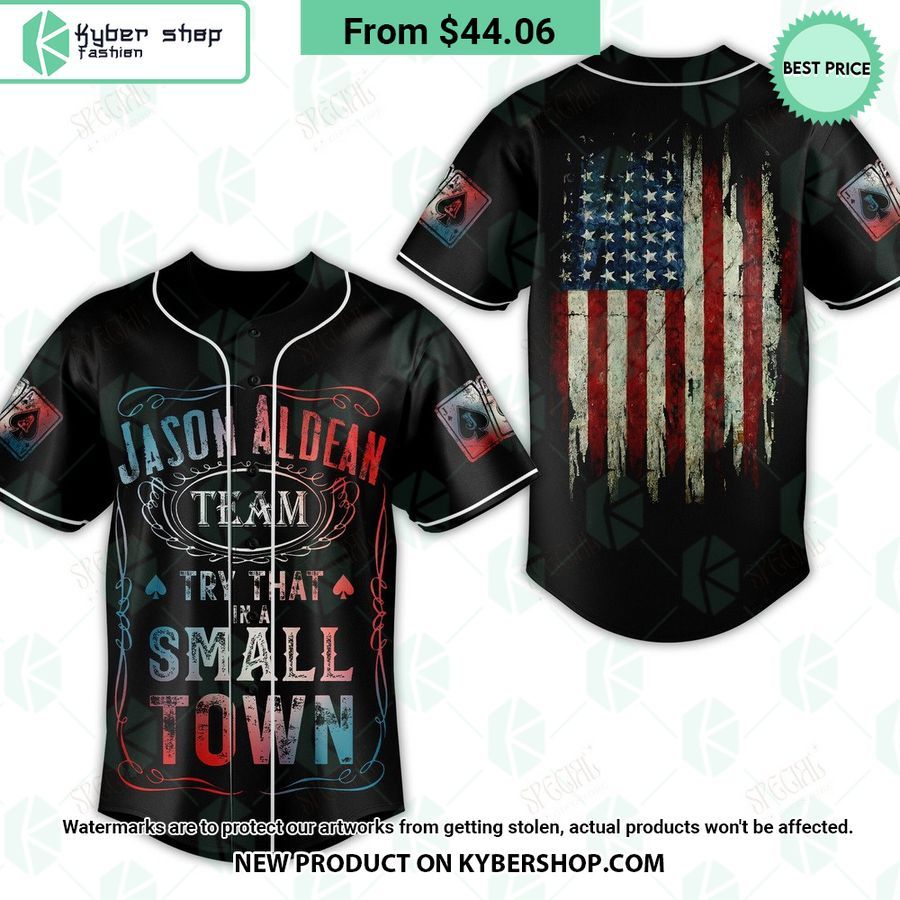 Jason Aldean US Flag Try That In A Small Town Baseball Jersey