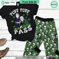 Jason Voorhees Michael Myers Puff Puff Pass Weed Pajamas Set