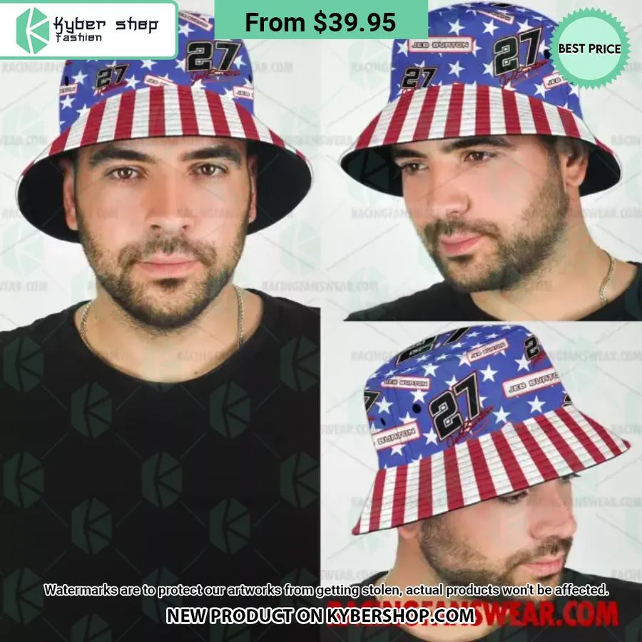 Jeb Burton NASCAR Racing Independence Day Bucket Hat