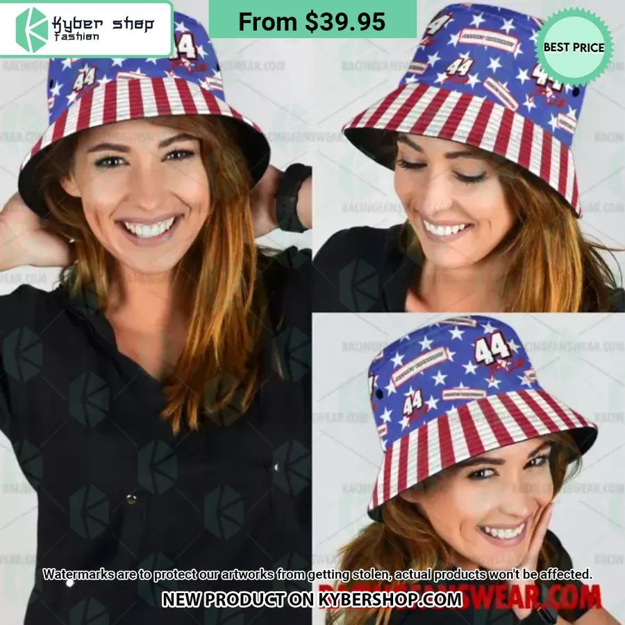 Jeffrey Earnhardt NASCAR Racing Independence Day Bucket Hat