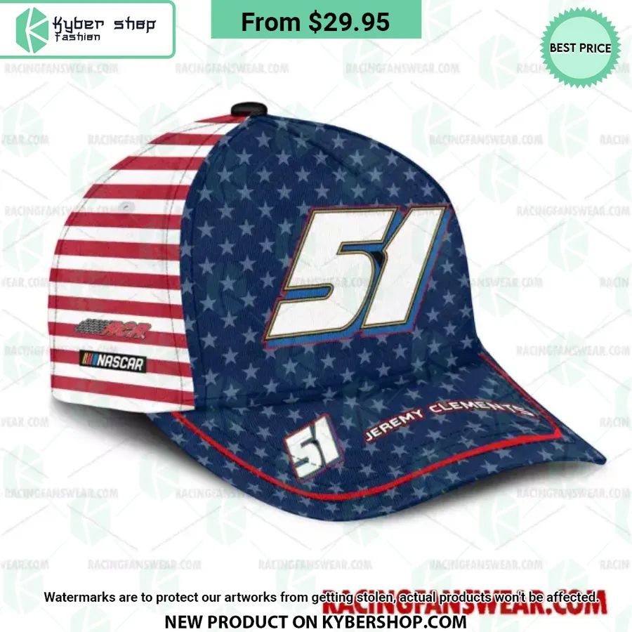 Jeremy Clements NASCAR Racing Independence Day Hat