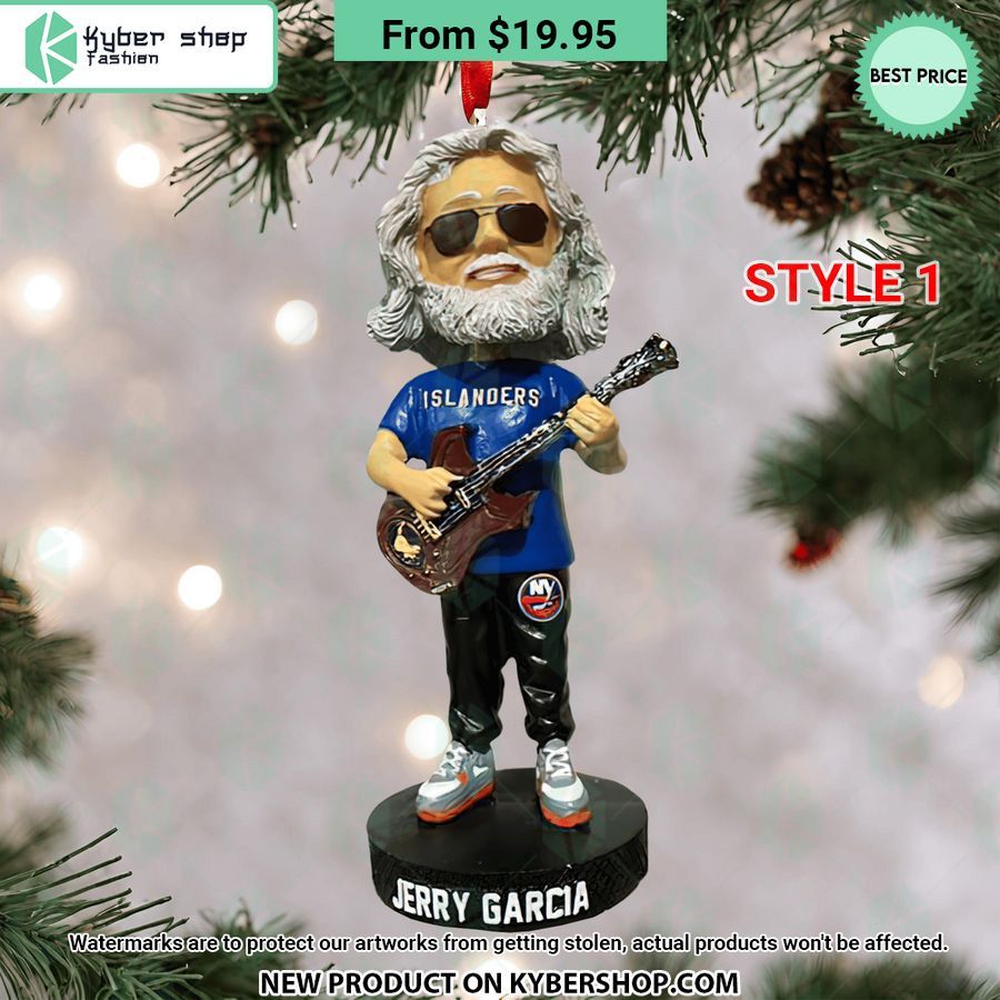 Jerry Garcia Christmas Ornament