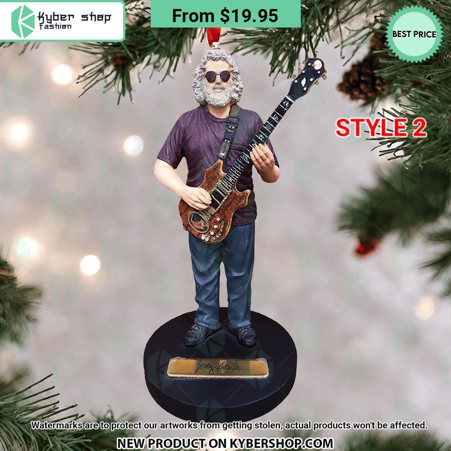 Jerry Garcia Christmas Ornament