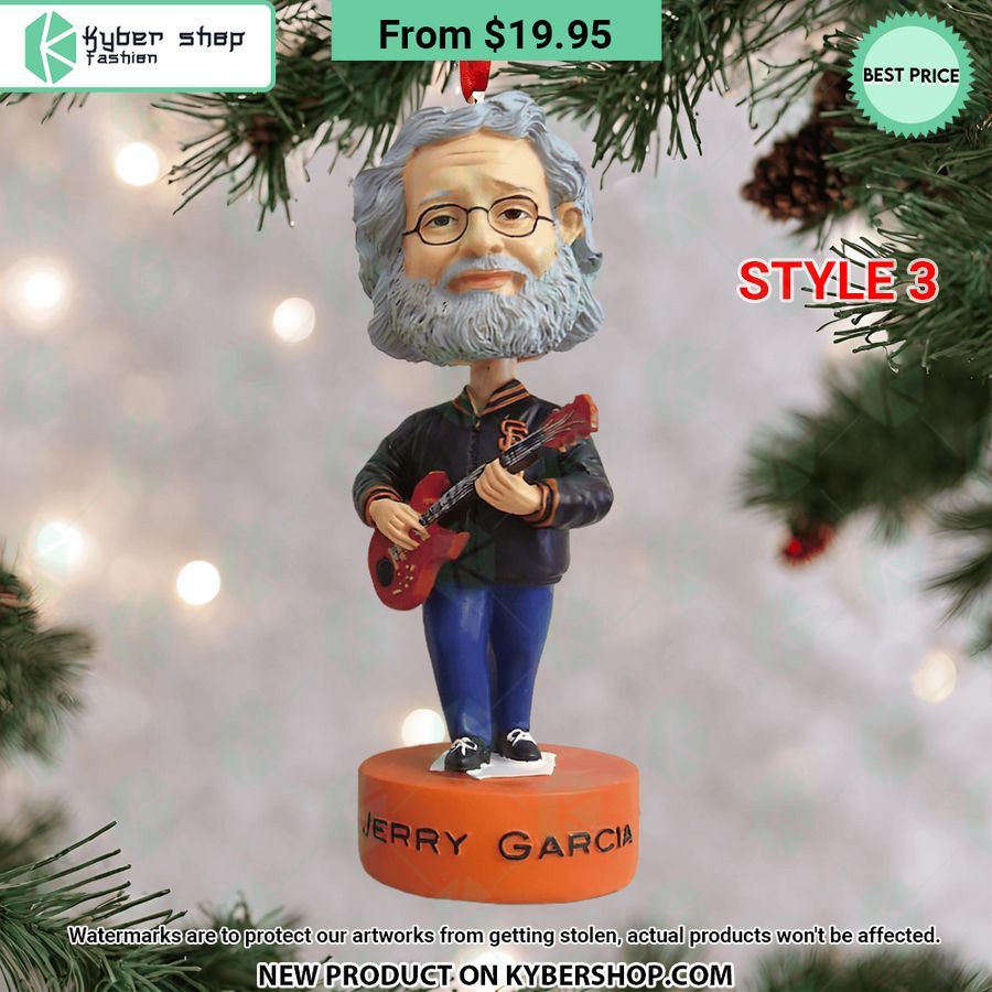 Jerry Garcia Christmas Ornament