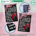 Jesus Cross American Flag As For Me And My House We Will Serve The Lord Flag