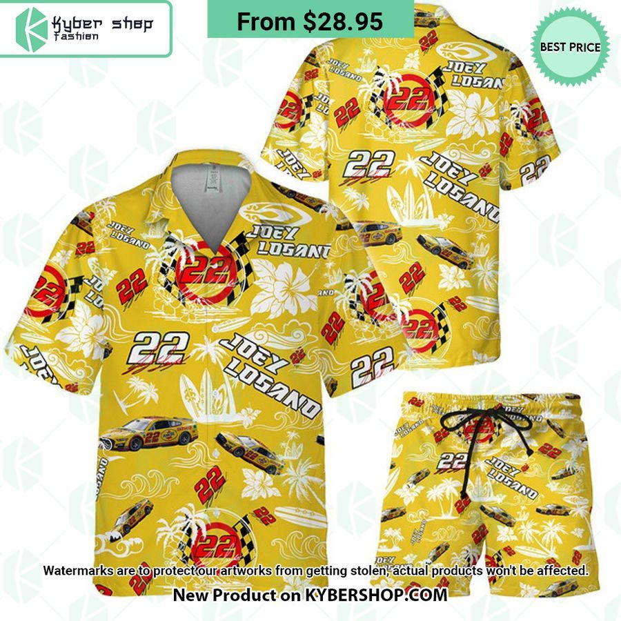 Joey Logano NASCAR Racing Hawaiian Shirt