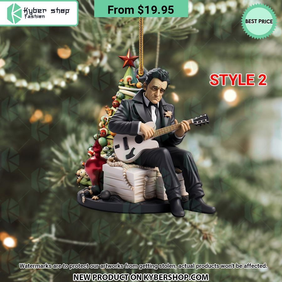 Johnny Cash Ornament