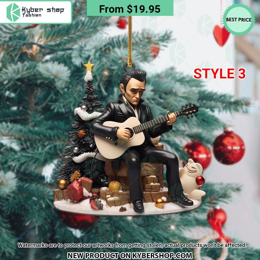 Johnny Cash Ornament