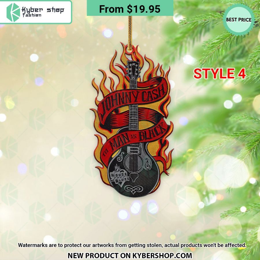 Johnny Cash Ornament
