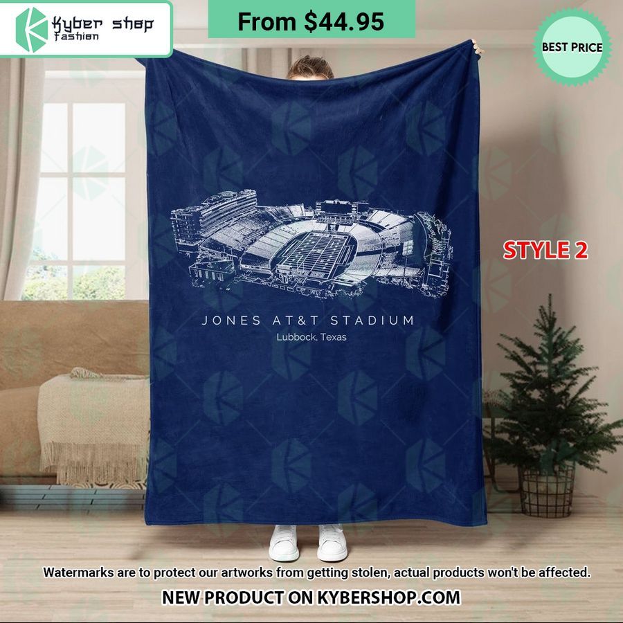 Jones AT&T Stadium Texas Tech Red Raiders Blanket